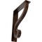 Ekena Millwork Ashford Triple, Wrought Iron Bracket, (Triple center brace), Antiqued Copper 2"W  x 7 1/2"D x 10"H BKTM02X07X10TASACO - alternate 1